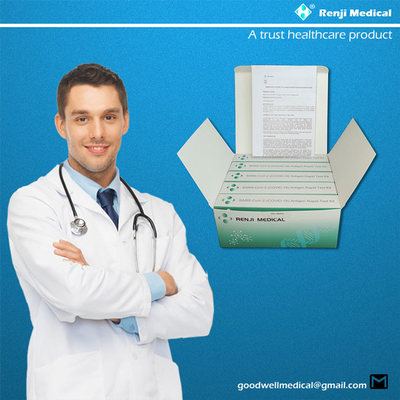 Renji Antigen Rapid Testing Kit, 15 approvazione rapida minima di mA della prova di Covid 19 a casa