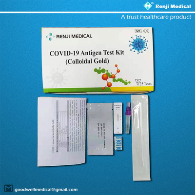 Prova Kit Colloidal Gold Immunochromatography della casa di Renji Medical SARS-CoV-2