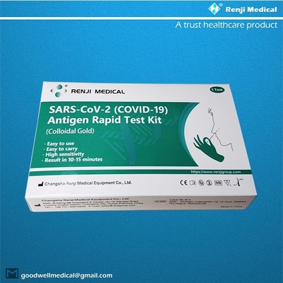 Renji   Tampone rapido di Kit Nasal della prova dell'antigene di COVID 19 (oro colloidale) 10 - 15Min