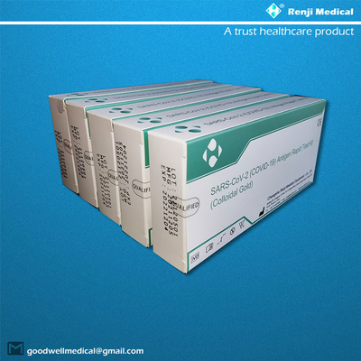 Corredo della prova di Renji Medical Home Rapid Antigen con la certificazione nasale del tampone ISO13485