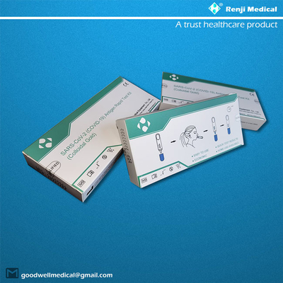 Corredo difficile rapido dell'antigene SARS-CoV-2, rilevazione Kit Colloidal Gold di Covid