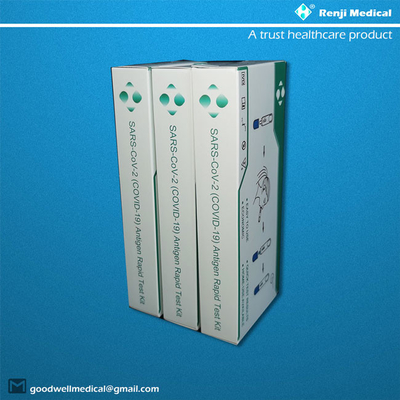 Corredo di Renji Medical Antigen Rapid Test, certificazione rapida dello SGS della cassetta della prova di Igm del tampone nasale