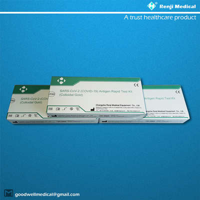 Corredo difficile rapido dell'antigene SARS-CoV-2, rilevazione Kit Colloidal Gold di Covid