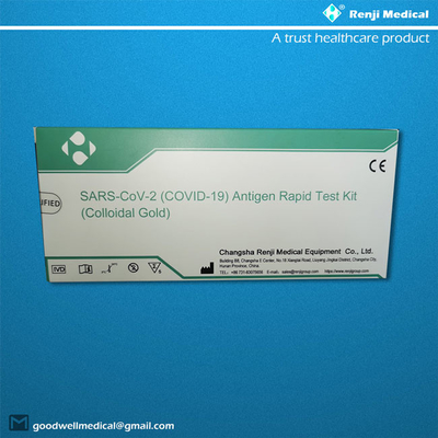 5 insiemi/prova rapida Kit With Nasopharyngeal Swabs della scatola COVID 19