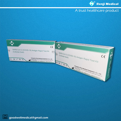 5 insiemi/prova rapida Kit With Nasopharyngeal Swabs della scatola COVID 19