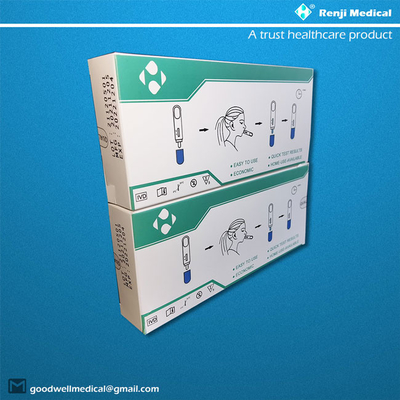 Corredo della prova di Renji Medical Home Rapid Antigen con la certificazione nasale del tampone ISO13485
