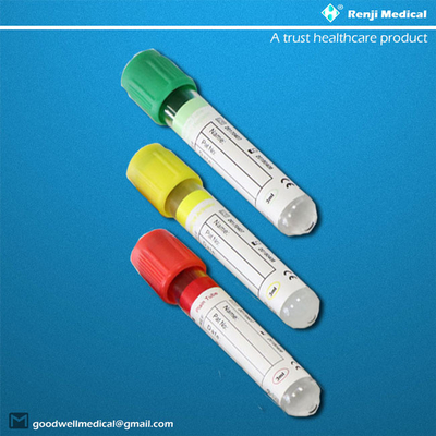 Tubi di plastica della raccolta del sangue del fluoruro di Renji Sodium con l'agrostide bianco del BD