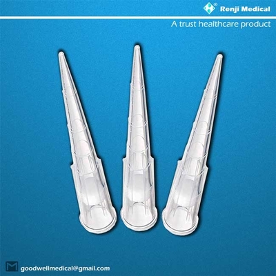 Punte universali trasparenti della pipetta compatibili con 1000ul Pipettors