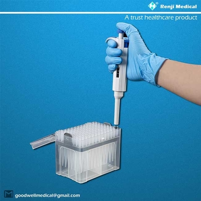 Punte universali trasparenti della pipetta compatibili con 1000ul Pipettors