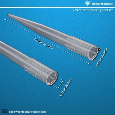 Certificazione materiale del CE di Renji Sterile Pipette Tips Polypropylene