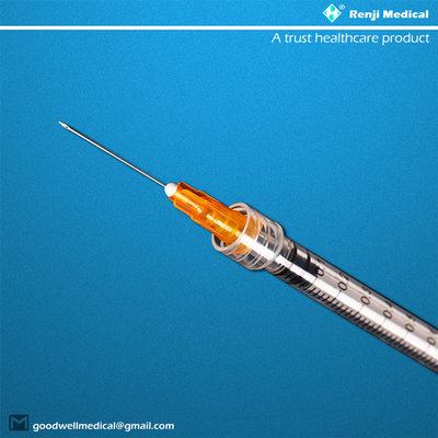 Materiali di consumo medici eliminabili di MSDS, siringa della serratura di 25G 1ml Luer con l'ago